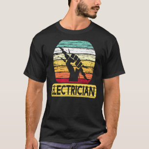 Camiseta Electricista retro vintage