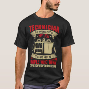 Camiseta Electricista técnico de ascensores para trabajador
