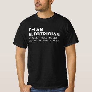Camiseta Electricistas Dicho Divertido Trabajo