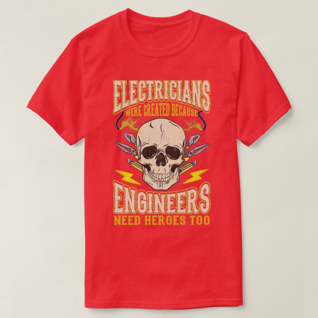 Camiseta Electricistas Funny Cita A Electristas (Diseño del anverso)