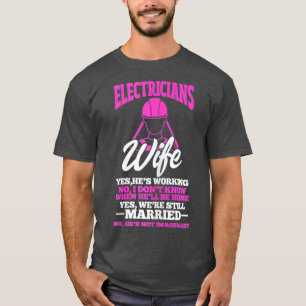 Camiseta Electricistas mujeres con divertida electricidad