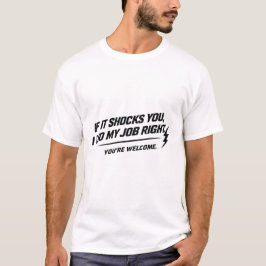 Camiseta Electricistas No Cometen Errores Orgulloso Escudo
