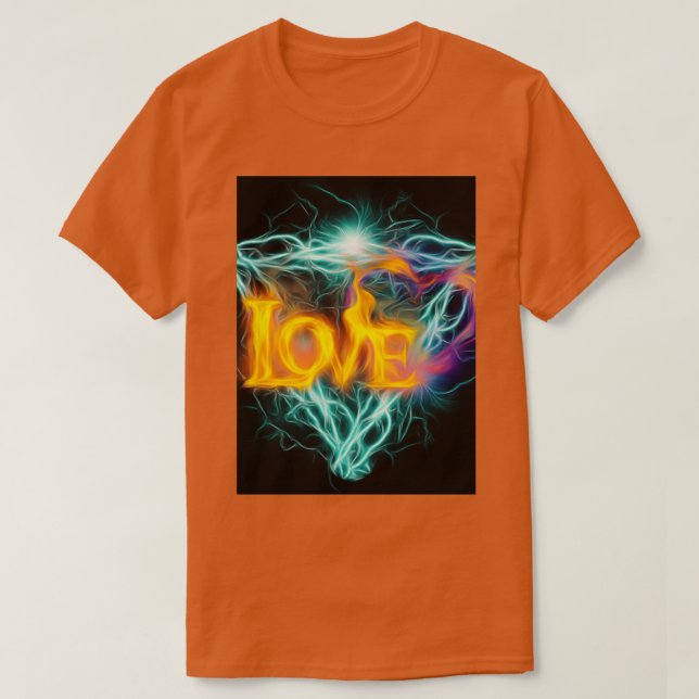 Camiseta Electricity Electro love 1 (Diseño del anverso)