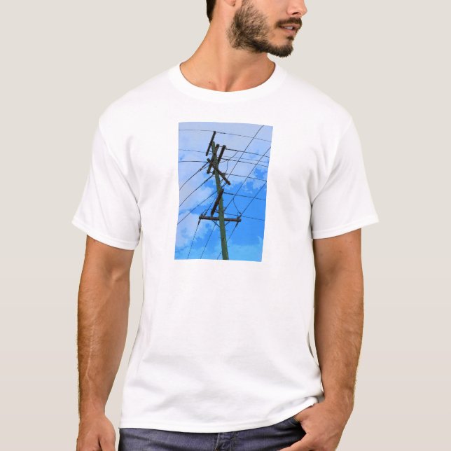 CAMISETA ELECTRICIY POSTE QUEENSLAND RURAL AUSTRALIA (Anverso)