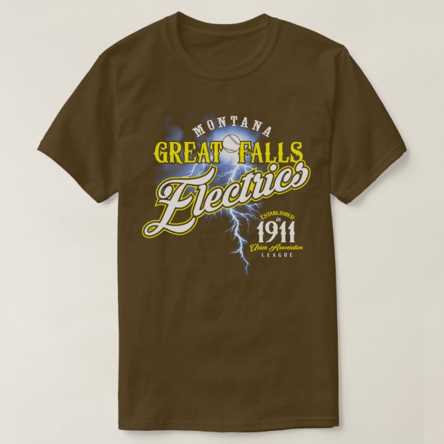 Camiseta Eléctrico de las cataratas grandes (Diseño del anverso)