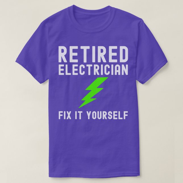 Camiseta Electrista retirado (Diseño del anverso)