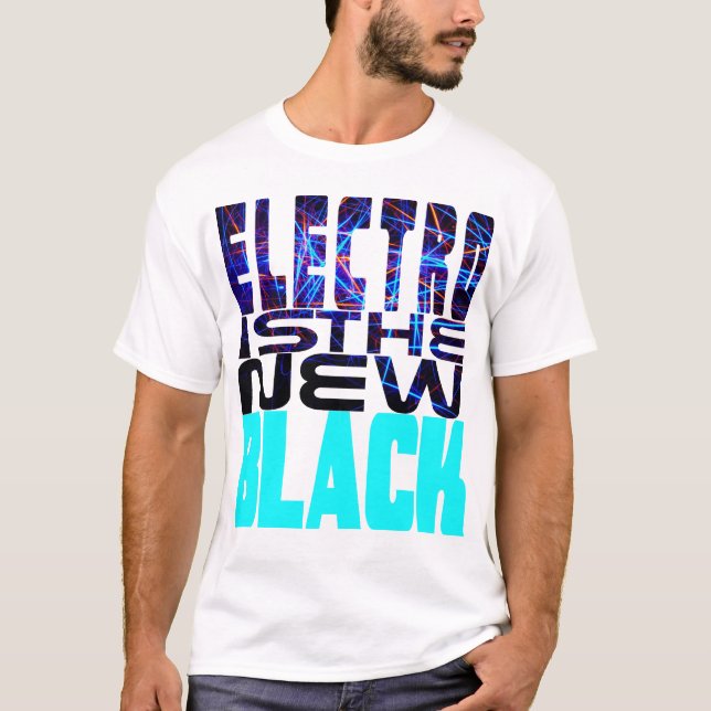 Camiseta Electro Es El Nuevo Negro (Anverso)