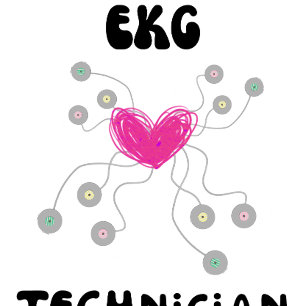 Camiseta electrocardiograma técnico EKG