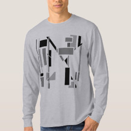 Camiseta Electrodos Gris Negros Abstracto Geométrico Suroes