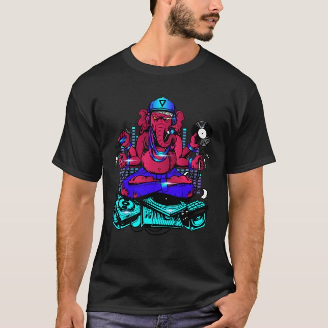 Camiseta Electronic Dance Music or 90s Music or Ganesha EDM (Anverso)