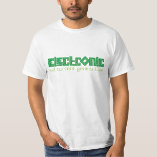 Camiseta electrónica del genio del papá del esti