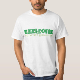 Camiseta electrónica del genio del papá del estilo