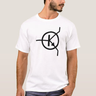 Camiseta electrónica del transistor