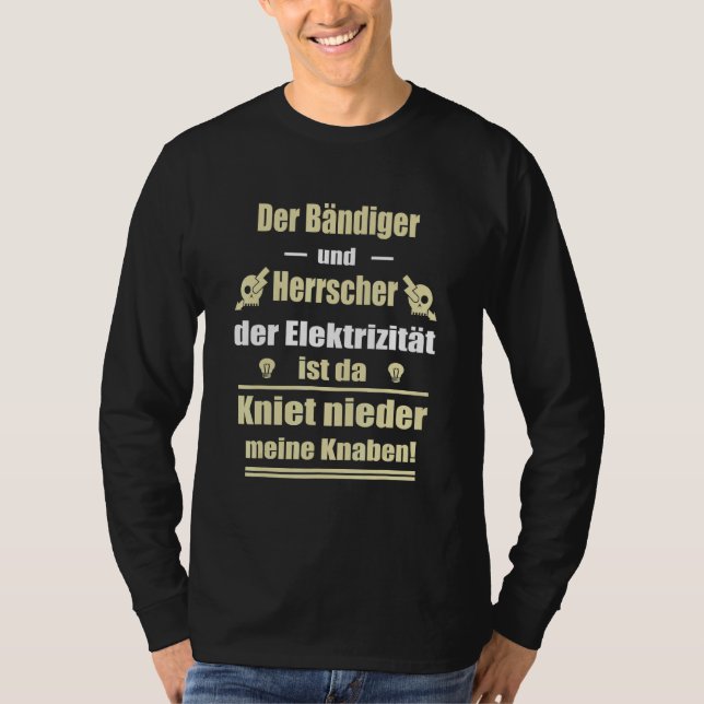 Camiseta Electrónica Eléctrica Diciendo (Anverso)