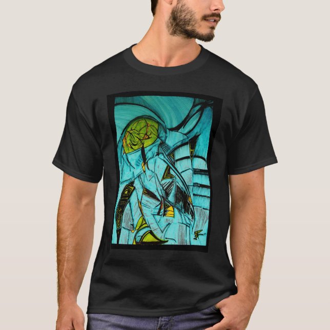 Camiseta "ElectronicBlue " (Anverso)
