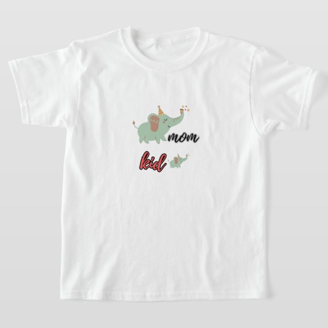 Camiseta elefanta y su bebé (Distribución)