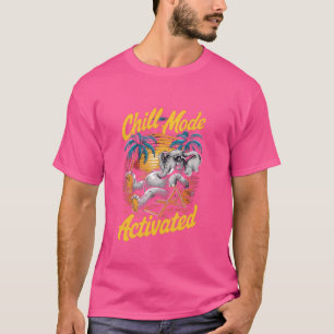 Camiseta elefante activado en modo chill con gafas en la pl