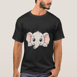 Camiseta Elefante Adorable Peekaboo