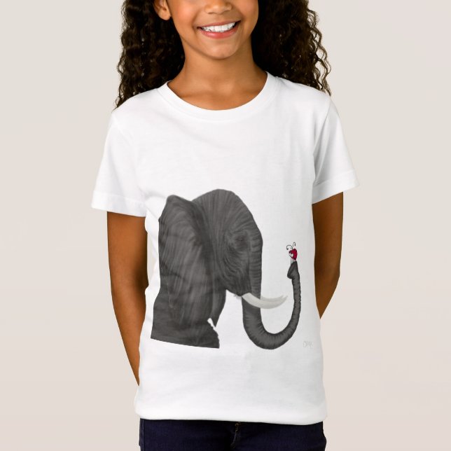 Camiseta Elefante Adorable y Ladybug Cuaderno (Anverso)