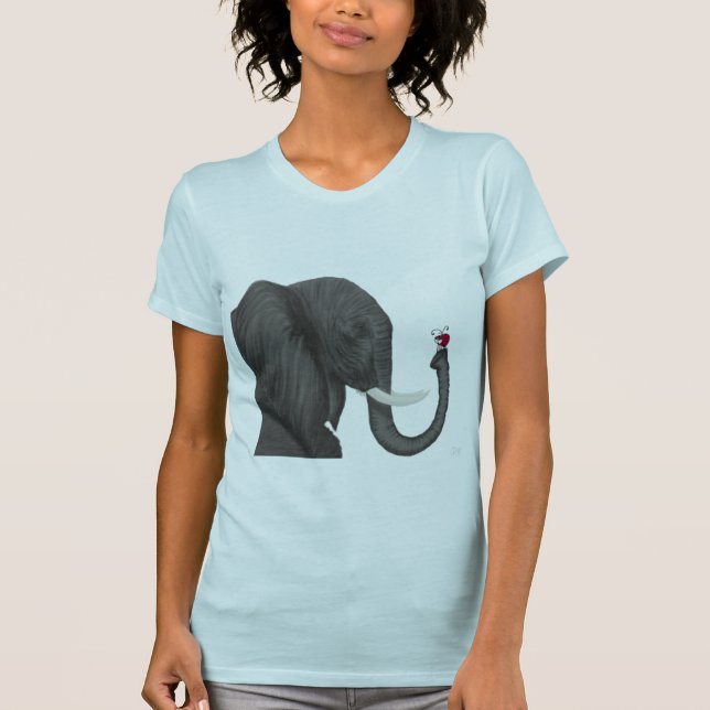 Camiseta Elefante Adorable y Ladybug Cuaderno (Anverso)