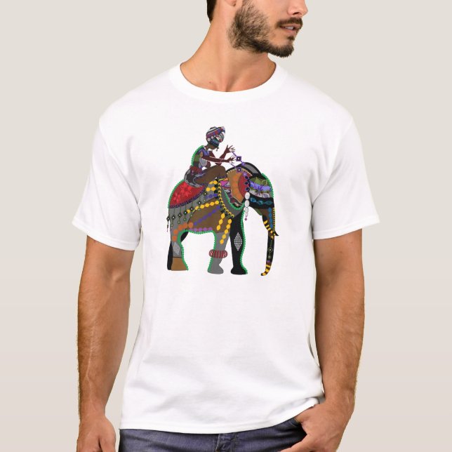 Camiseta Elefante adornado (Anverso)