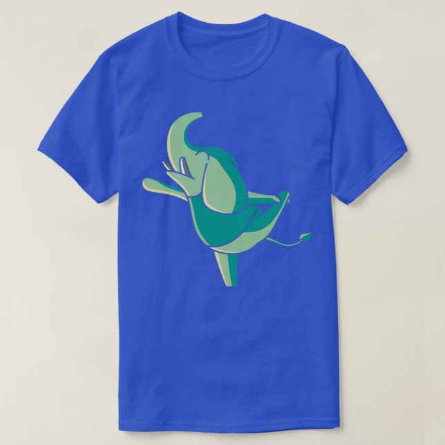 Camiseta Elefante aeróbico (Diseño del anverso)