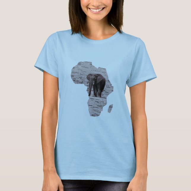 CAMISETA ELEFANTE AFRICANO (Anverso)