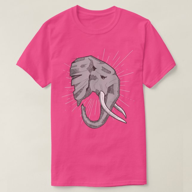 Camiseta Elefante Africano  (Diseño del anverso)
