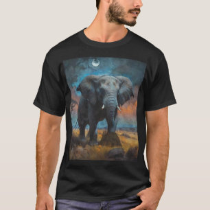 Camiseta Elefante africano al atardecer