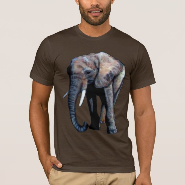 Camiseta Elefante africano arte para amantes de los animale (Anverso)