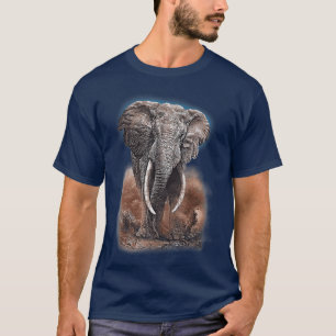 Camiseta Elefante africano de los hombres de montaña