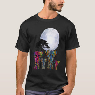 Camiseta Elefante Africano Henna Elegante Artístico Save Th