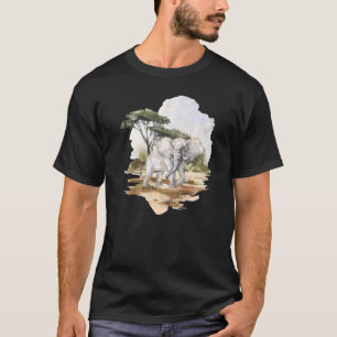 Camiseta Elefante africano que creo que esconde a los elefa