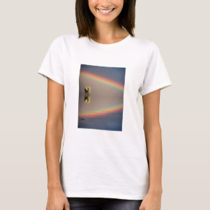 Camiseta Elefante, agua y arcoíris, Kenia