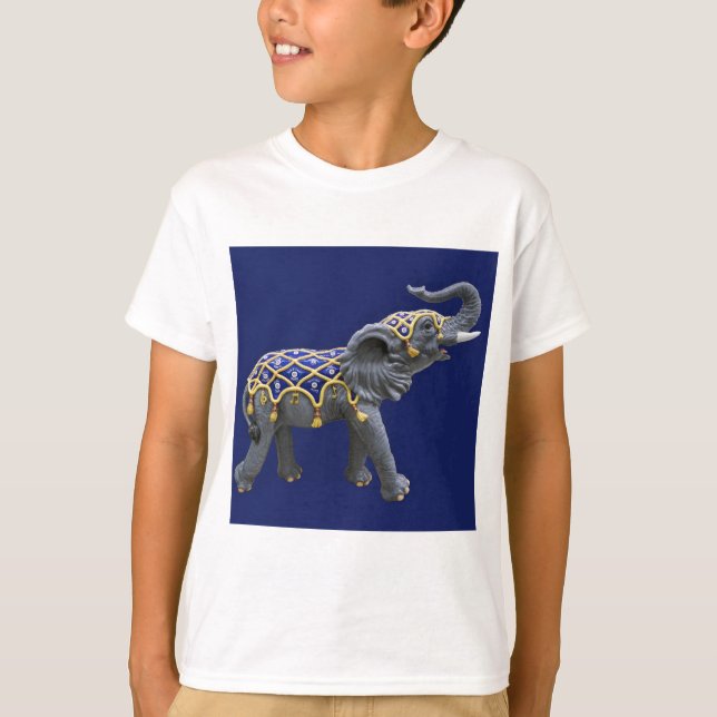 Camiseta Elefante animal carrusel foto Tee de niño (Anverso)