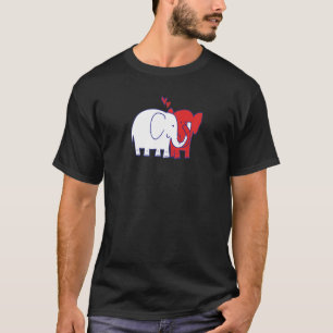 Camiseta ELEFANTE Aniversario de Boda Fiesta de Compromiso