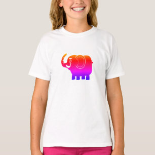 Camiseta Elefante arcoíris