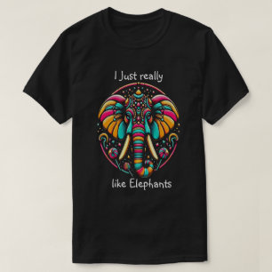 Camiseta Elefante armonioso Me gusta mucho el elefante