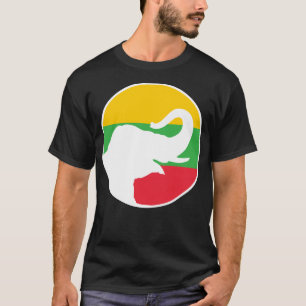 Camiseta Elefante asiático de Myanmar Animal nacional birma