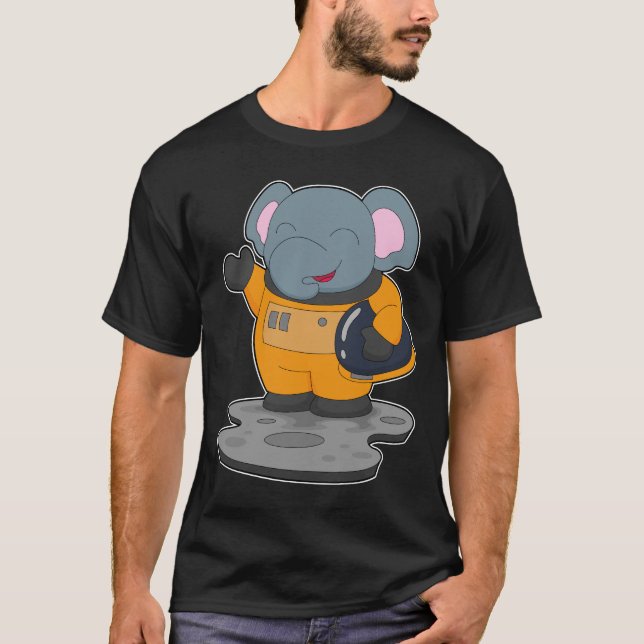 Camiseta Elefante Astronauta Espacio (Anverso)