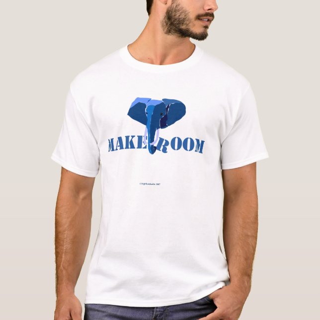 Camiseta Elefante azul (Anverso)