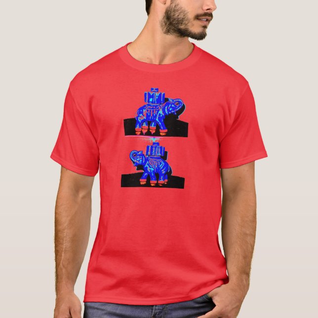 Camiseta Elefante azul (Anverso)