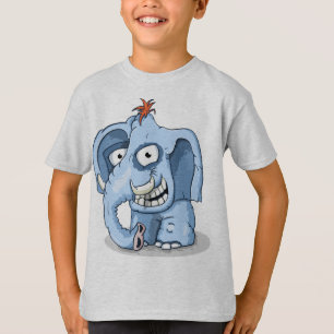 Camiseta Elefante Azul alegre