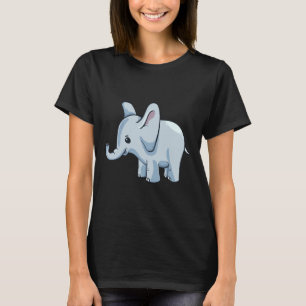 Camiseta Elefante Azul Bebé Para Sus Hijos