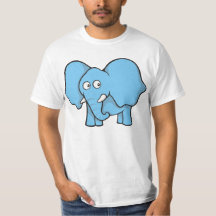 Elefante azul claro