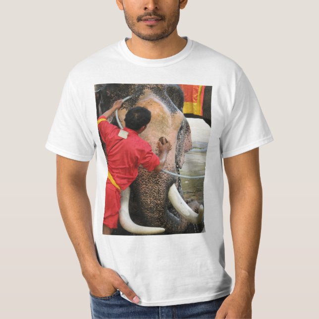 Camiseta Elefante Bathtime... Ayutthaya, Tailandia (Anverso)