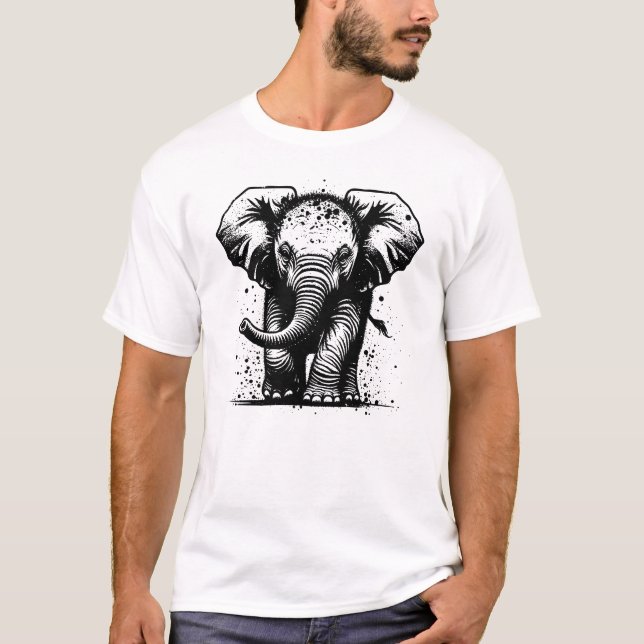 Camiseta Elefante bebé (Anverso)