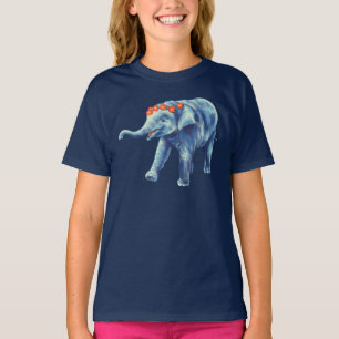 Camiseta Elefante bebé Chica lindo