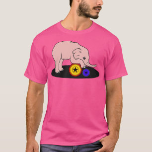 Camiseta Elefante bebé en el circo con bola