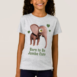 Camiseta Elefante bebé lindo personalizado nacido para ser